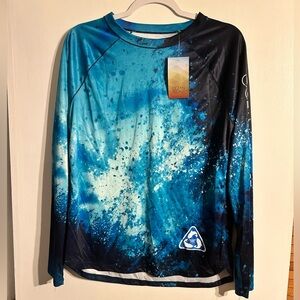 NWT Ocean + Coast long sleeve blue shirt